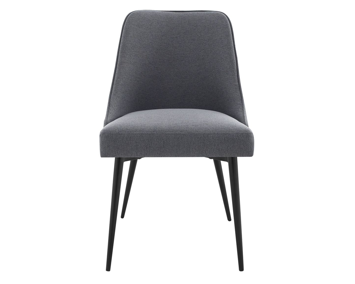TREATLIFE HOME Set of 2 Side Chairs, Mid-Century Modern Design, Durable Metal Legs, Charcoal