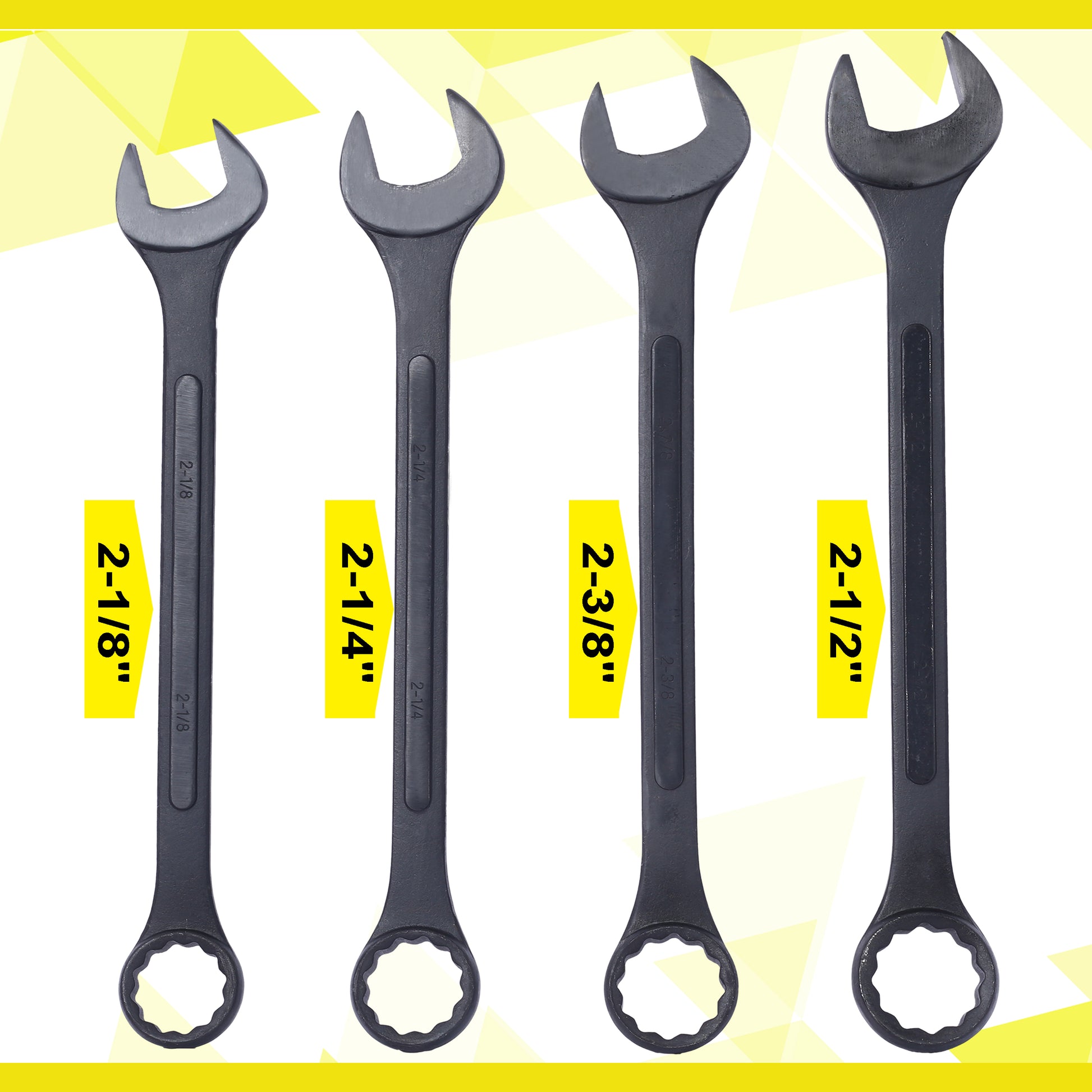 Heavyduty black  inch combination wrench forged steel for durability