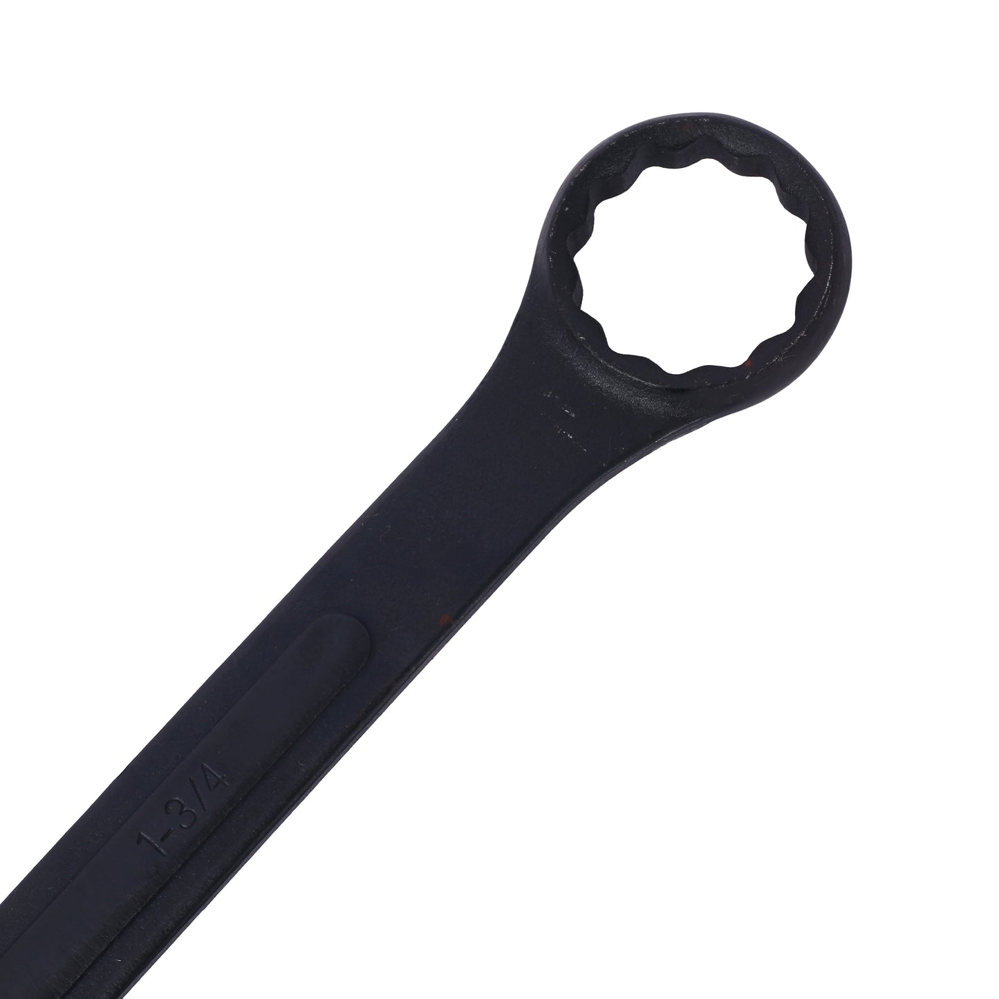 Black steel  inch offset box end wrench for heavyduty applications