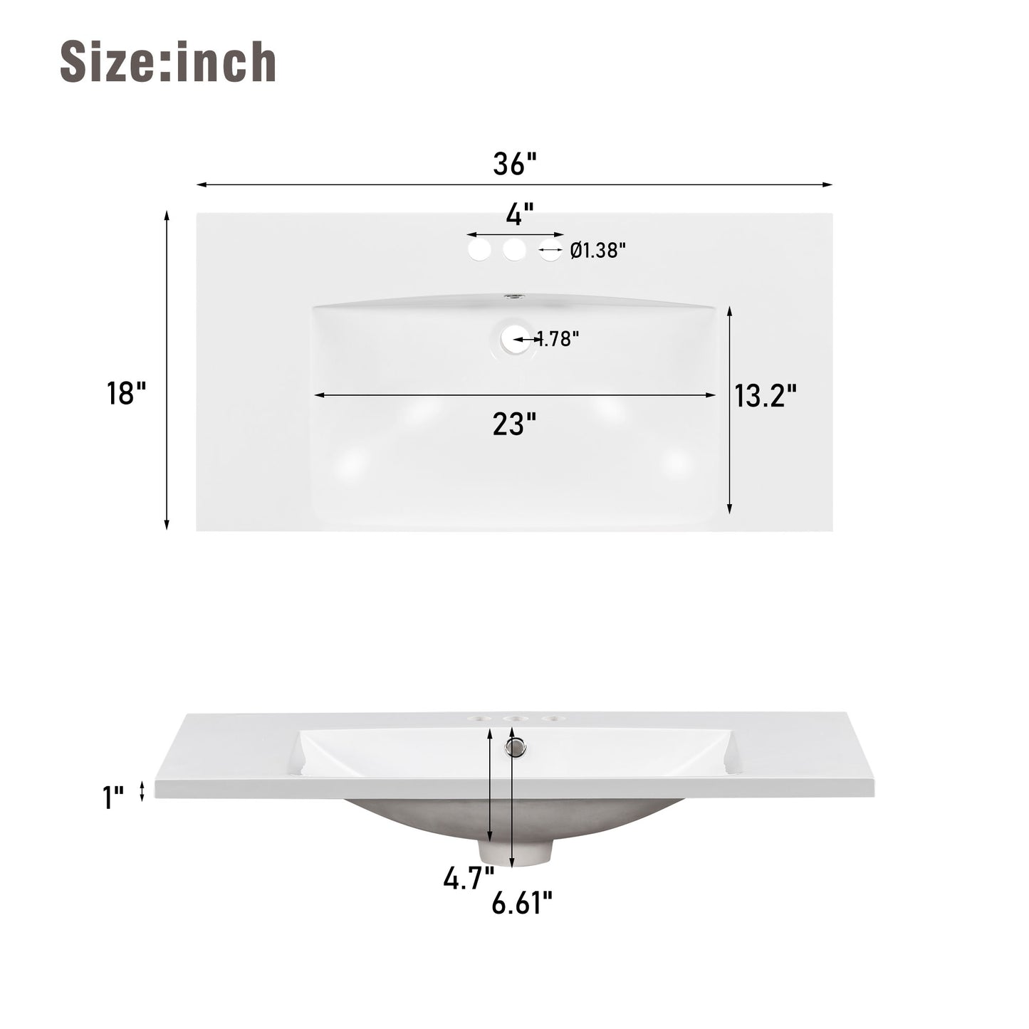 inch white quartz vanity top with integrated sink dimensions  x