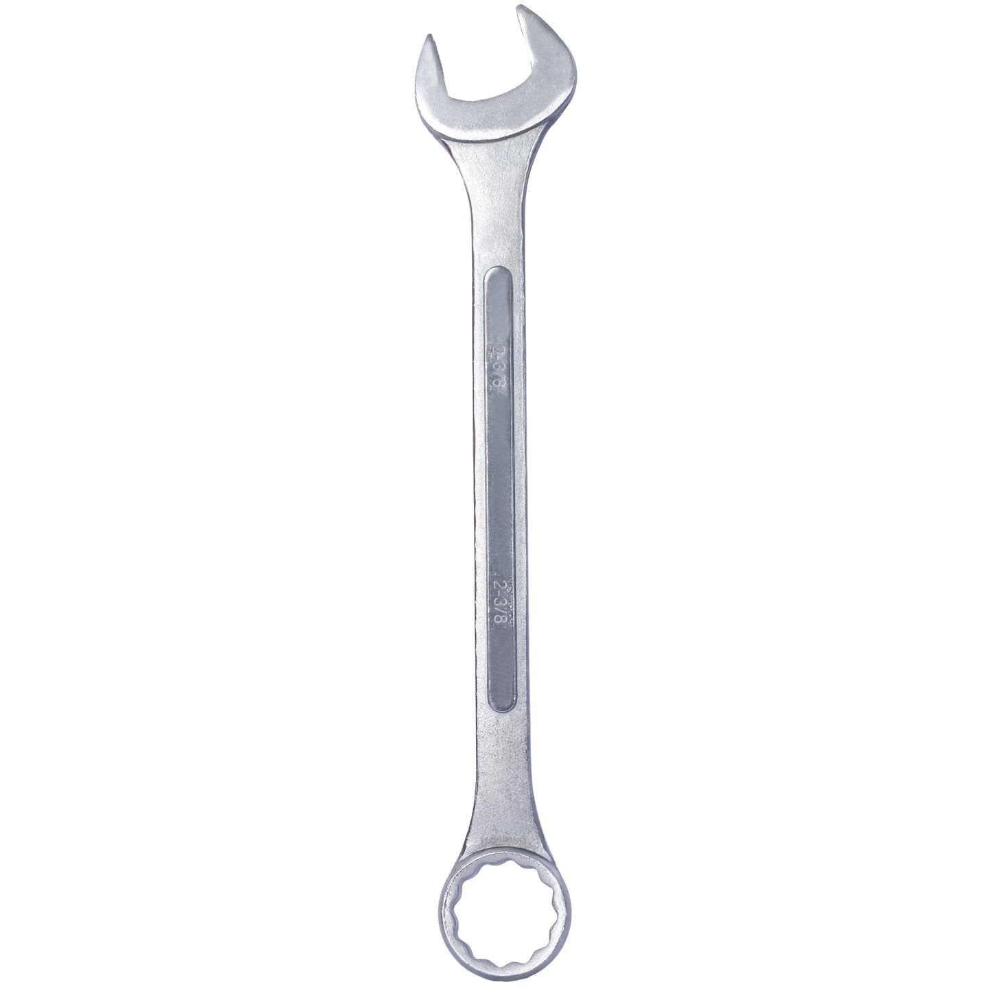 Silver combination wrench with openend and boxend  inch size