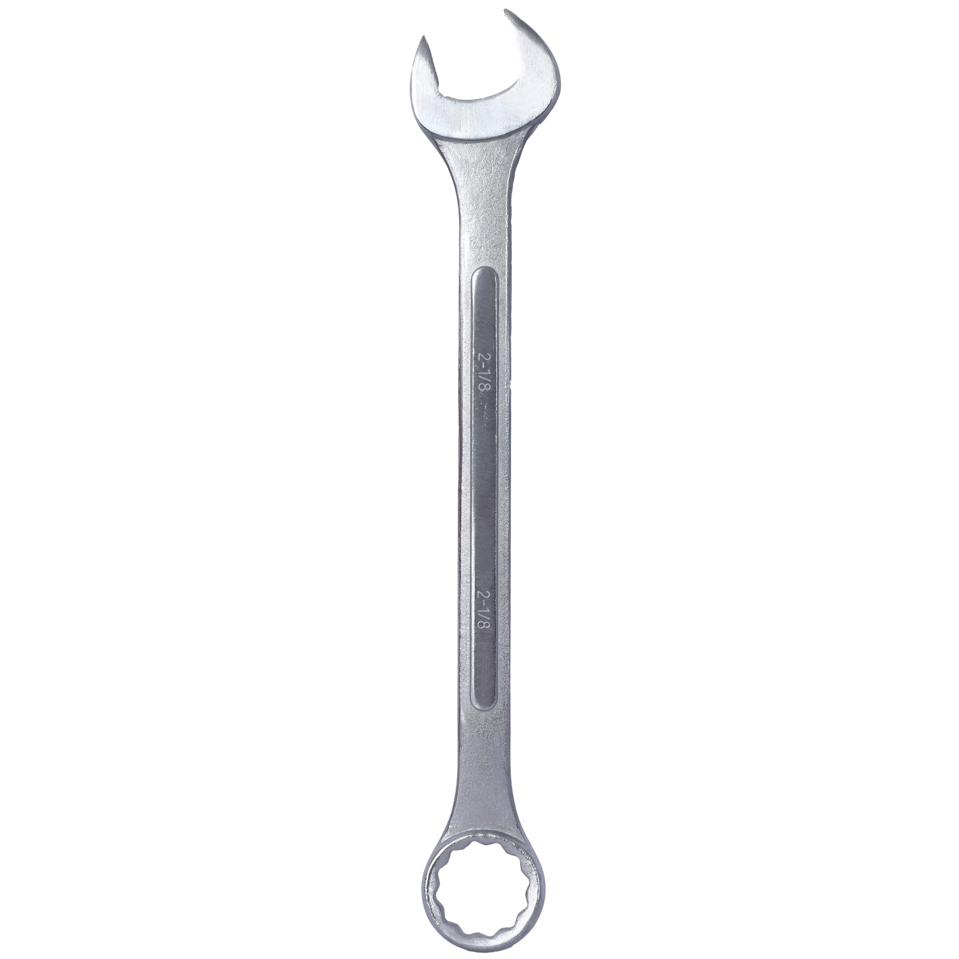 Chrome vanadium combination wrench with  inch size open end
