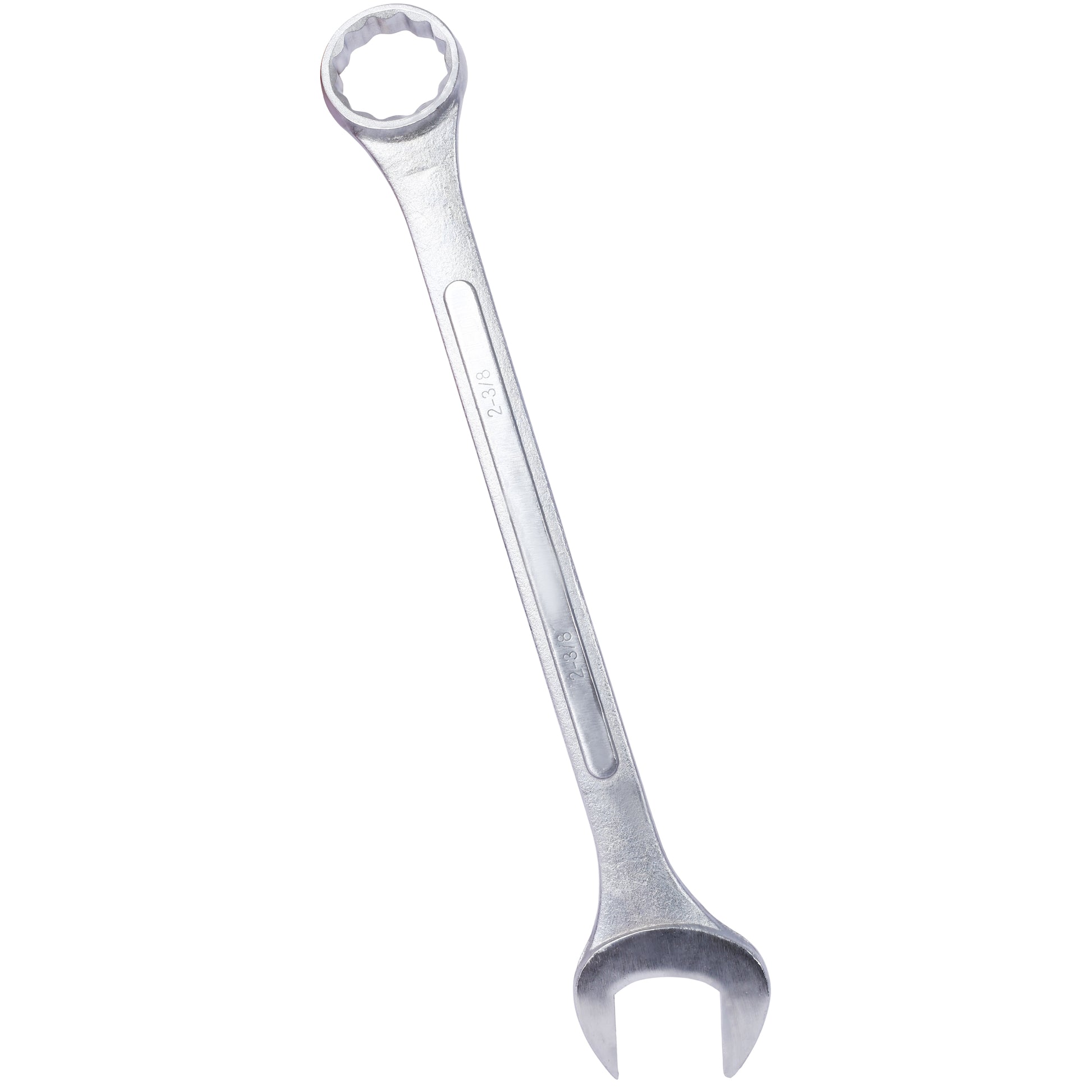 Silver combination wrench  inch size ideal for mechanical tasks