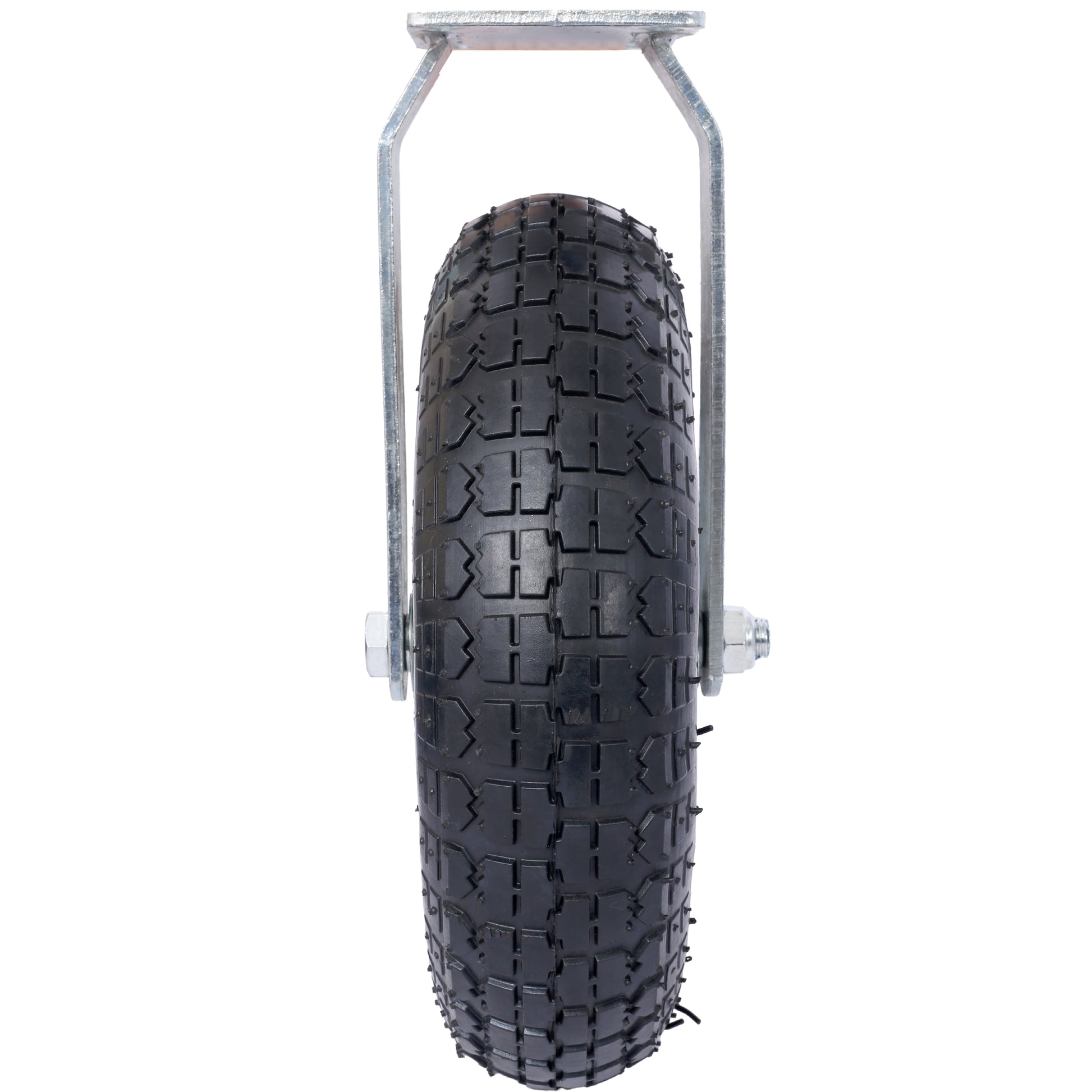 Heavyduty pneumatic tire with deep tread for durable utility cart use