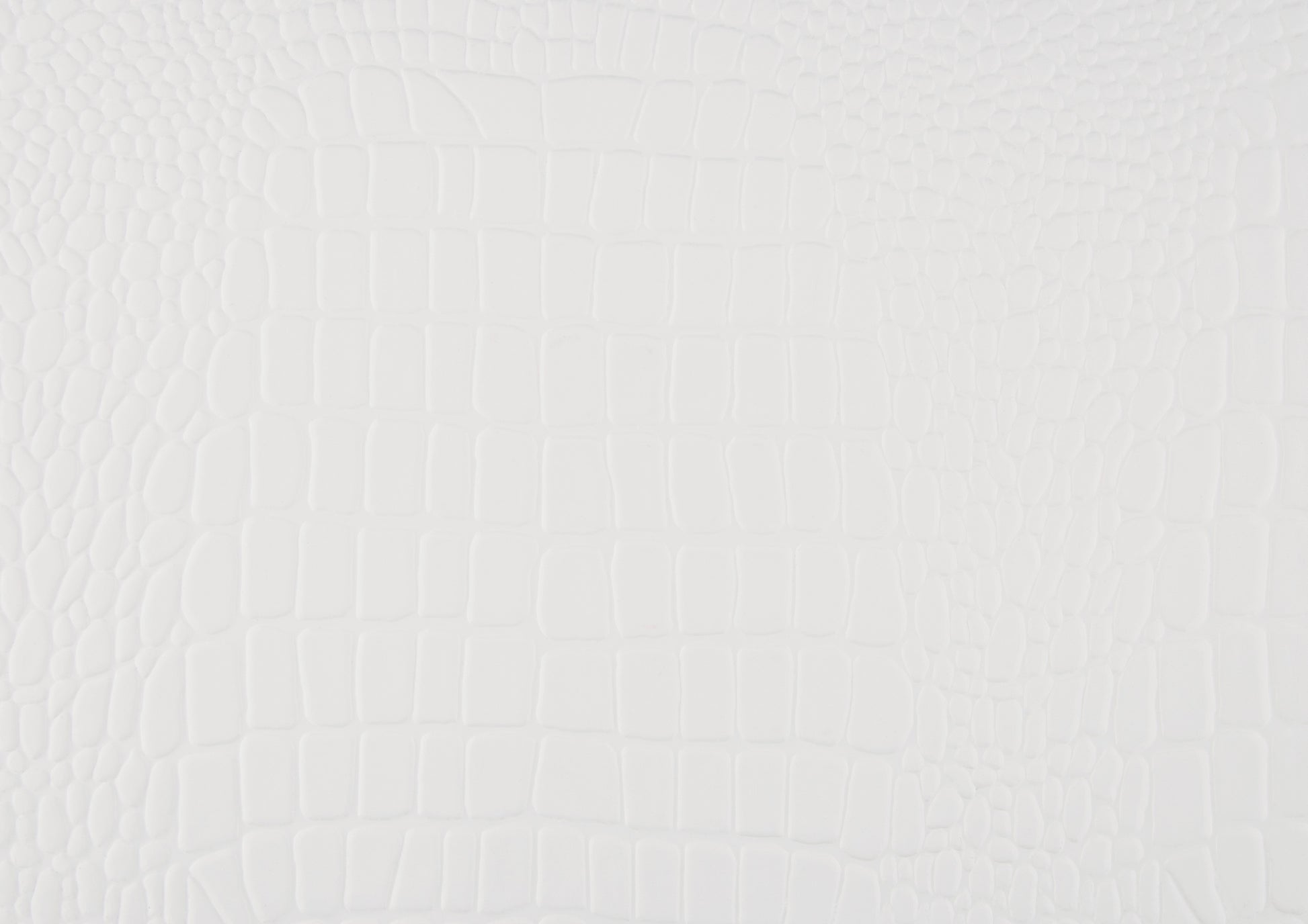 White embossed crocodile leather texture