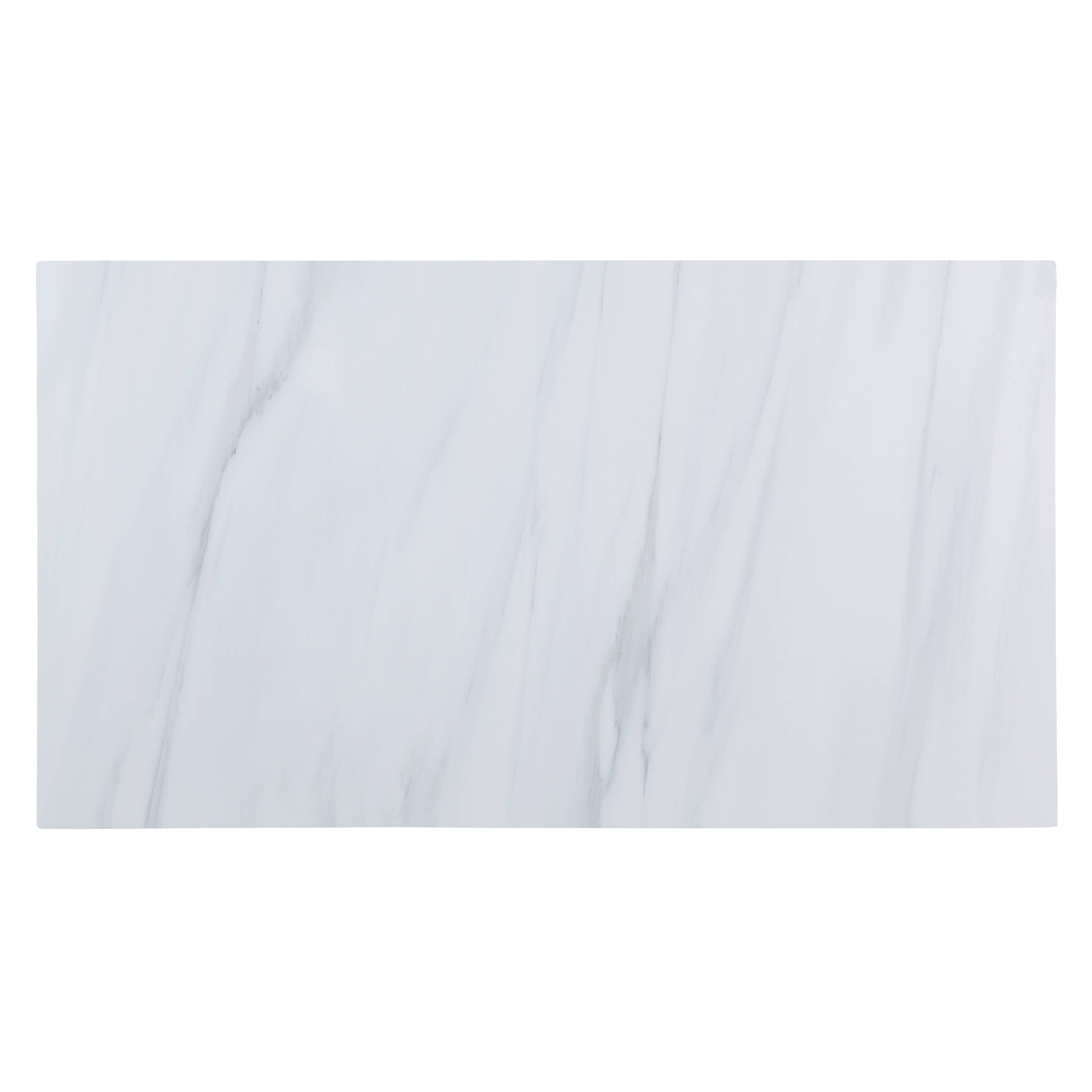 Rectangular white marble contact paper with subtle gray veining for furniture surfaces