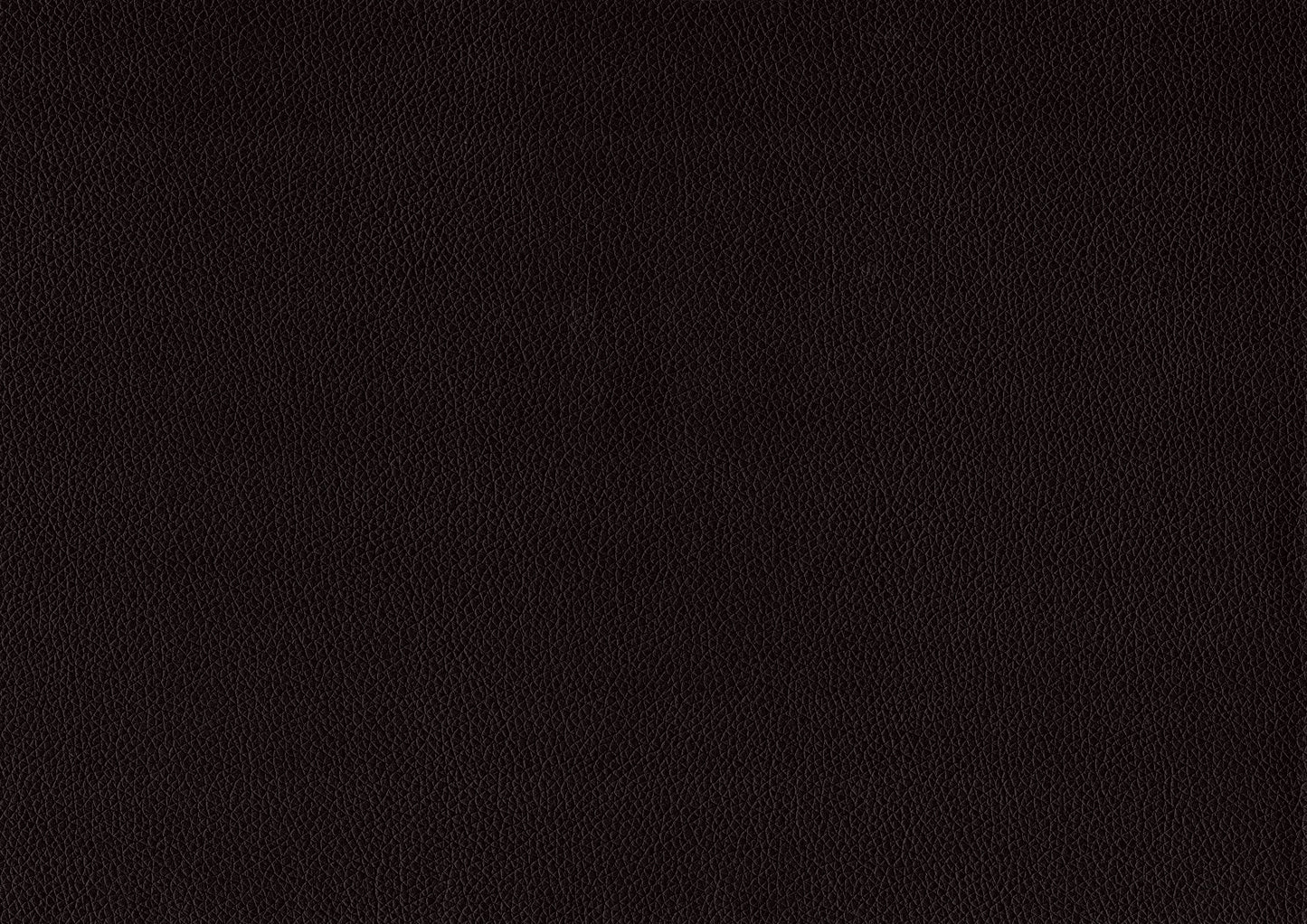 Dark brown faux leather texture with fine grain for upholstery