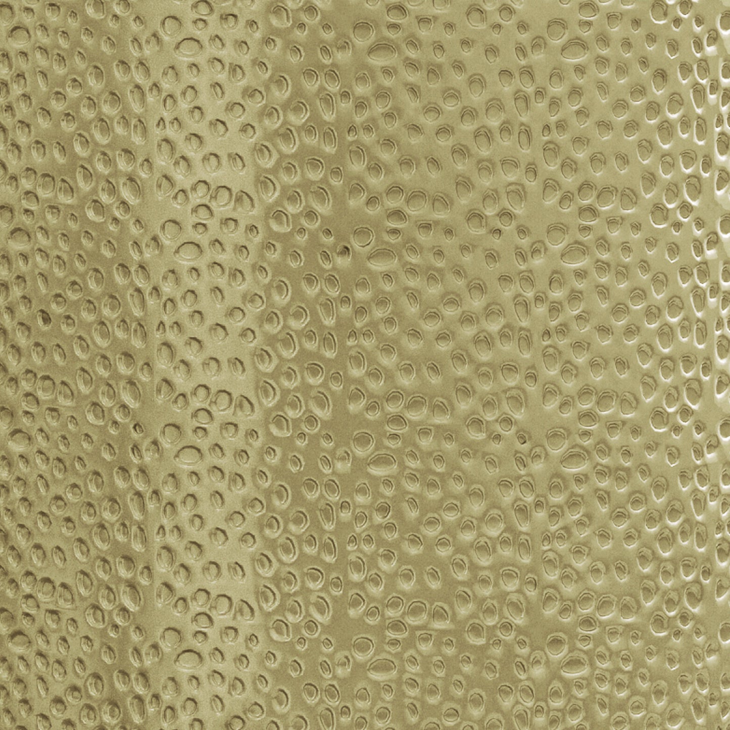 Textured gold vinyl sheet with an embossed bubble pattern
