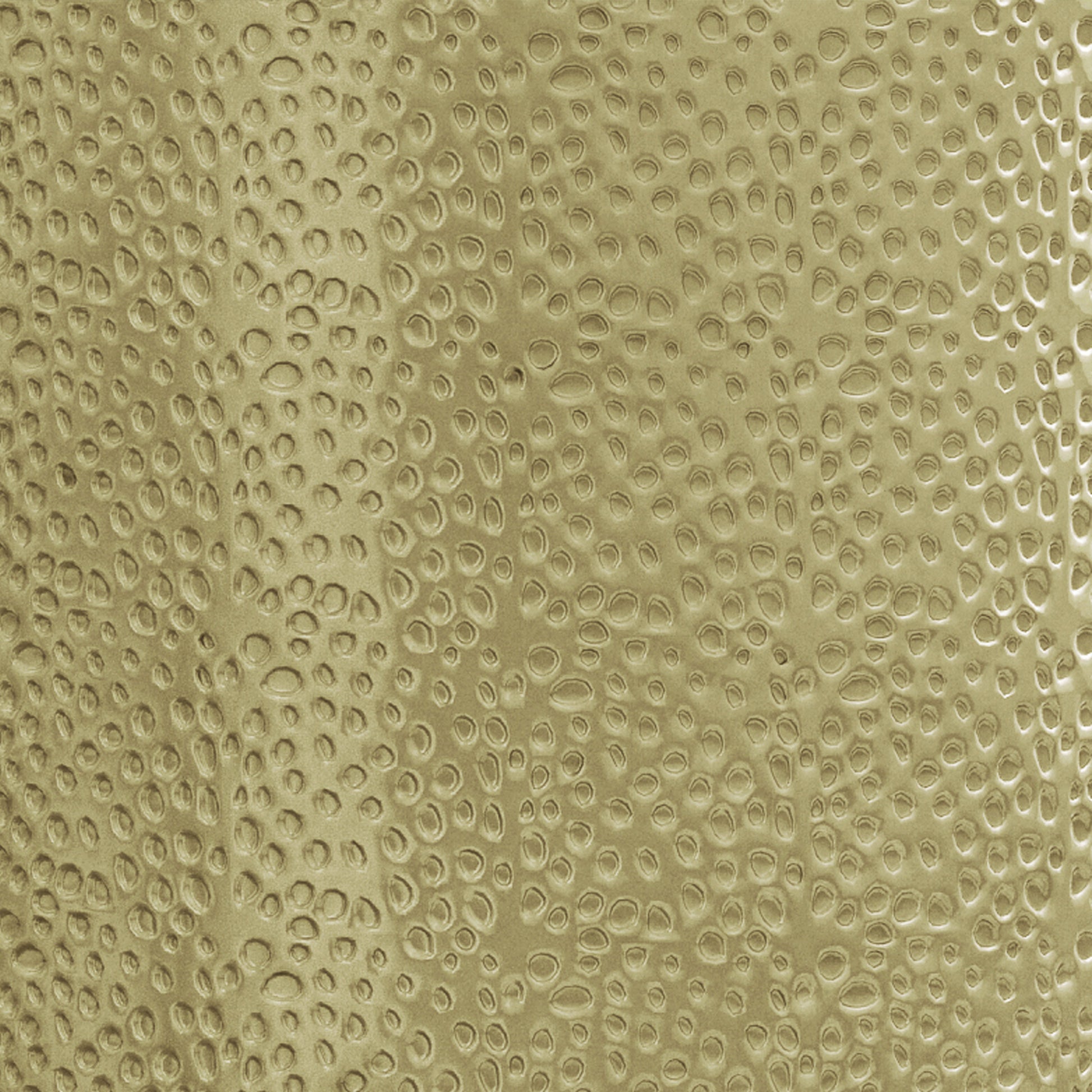 Textured gold vinyl sheet with an embossed bubble pattern
