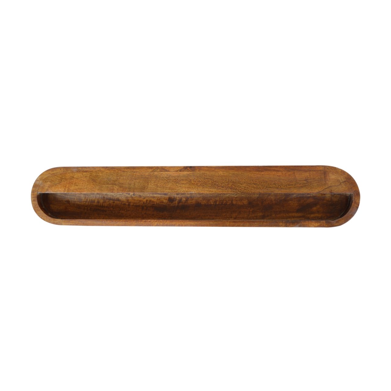 Natural wood bowl for serving snacks and appetizers