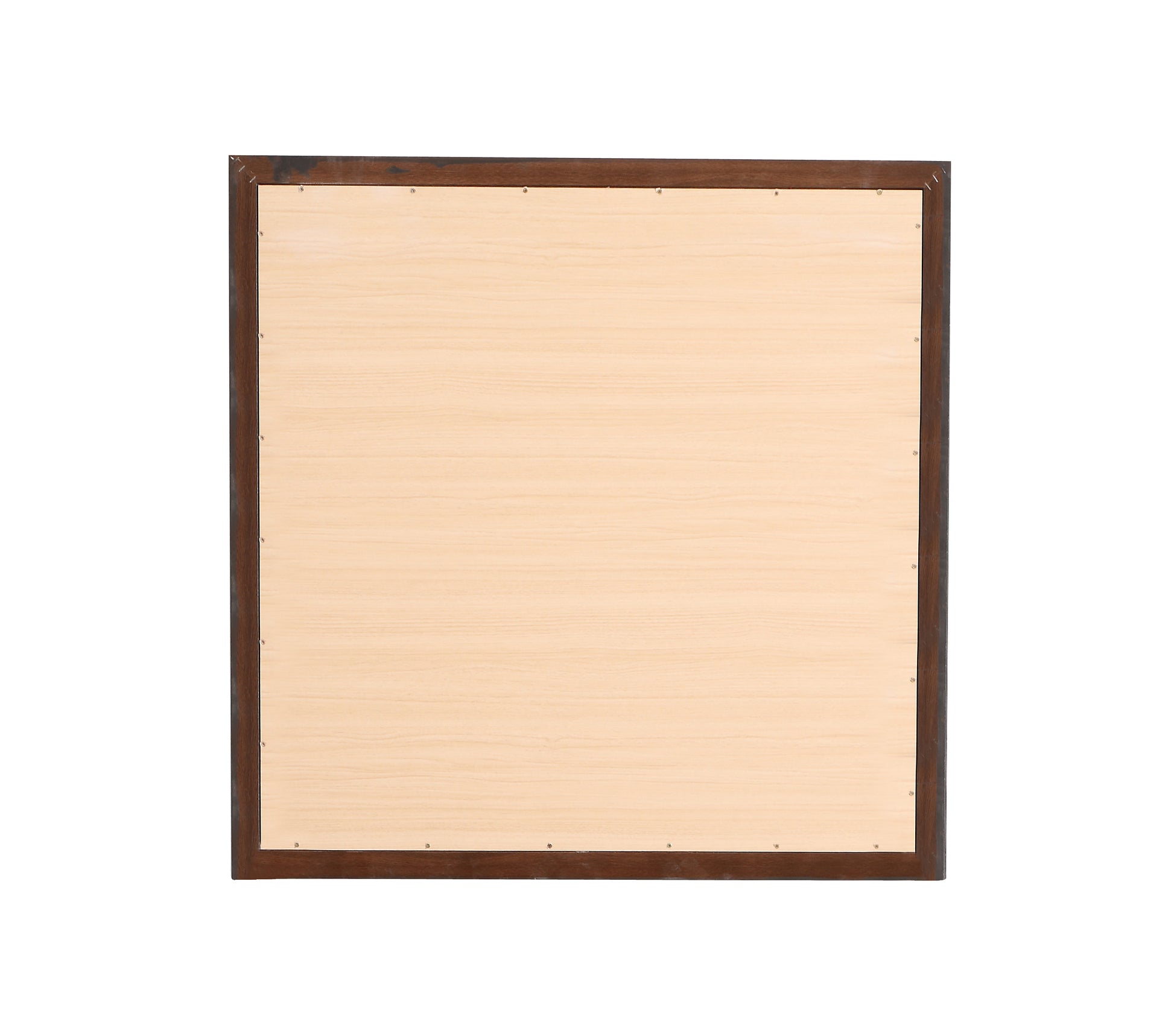 Wooden wall panel with dark brown frame