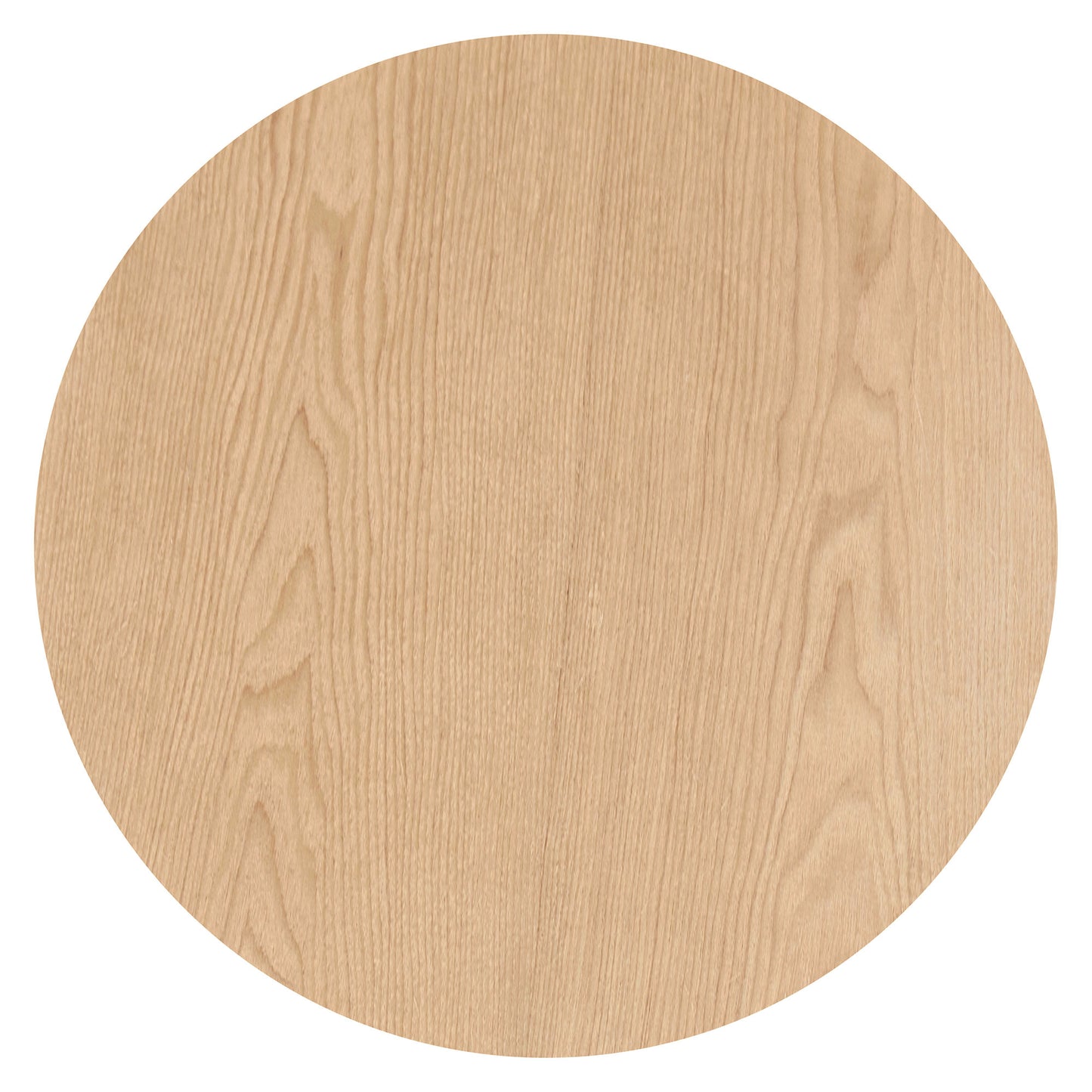 Natural light oak wood grain veneer circle