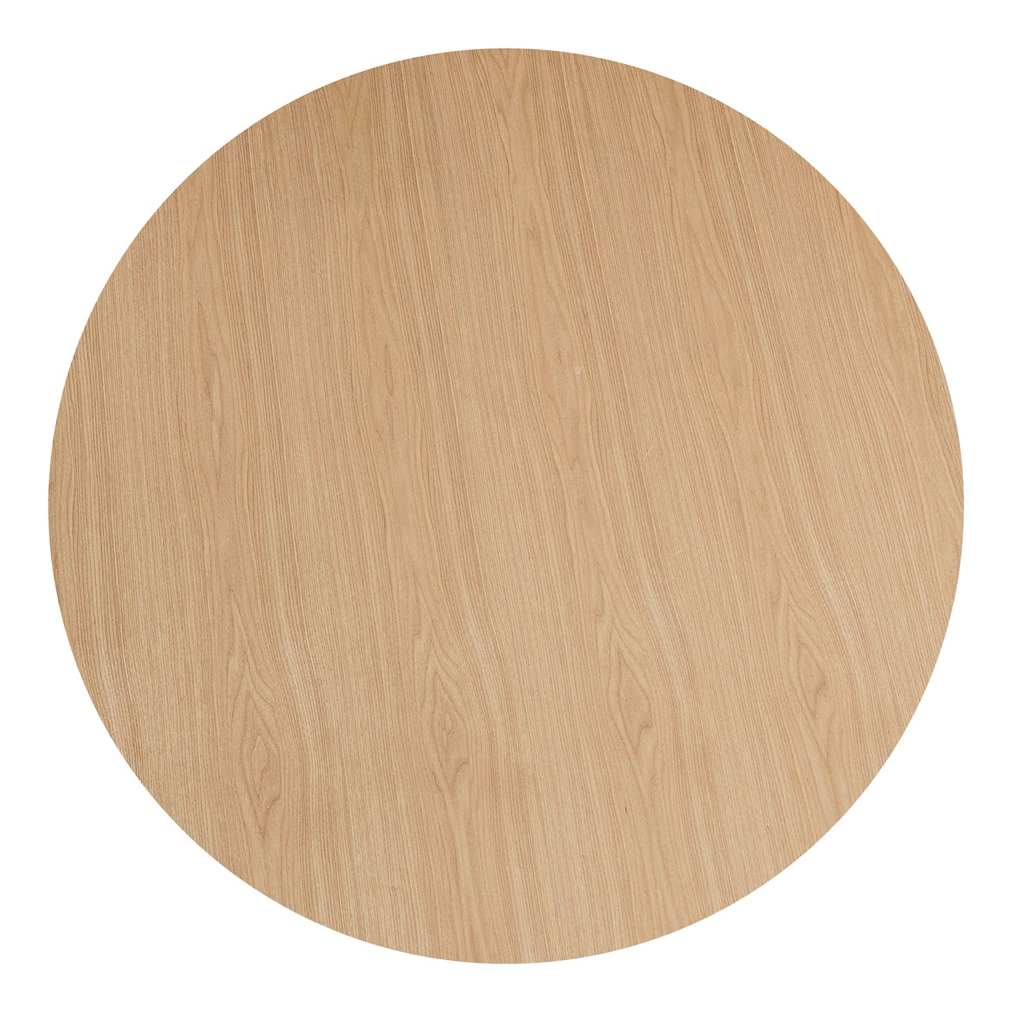 Light oak round tabletop with visible wood grain pattern