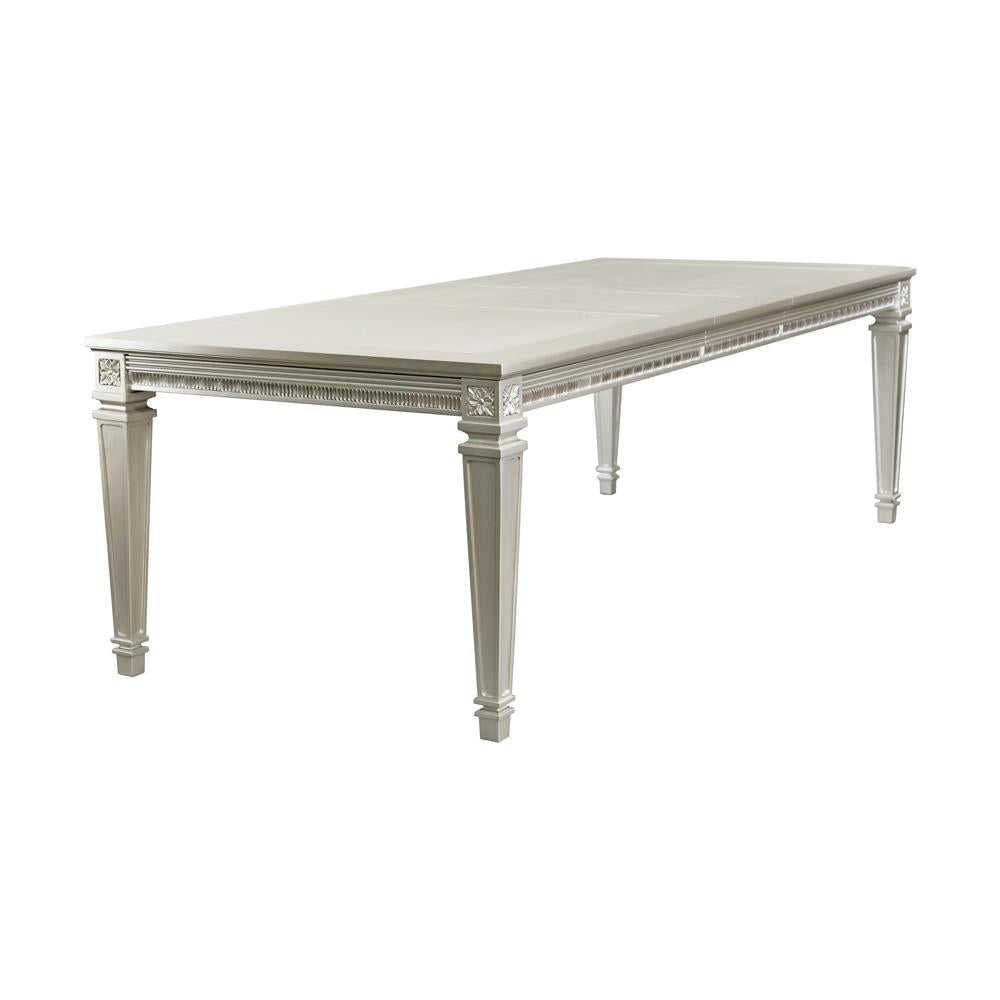 Elegant rectangular dining table with ornate carved legs