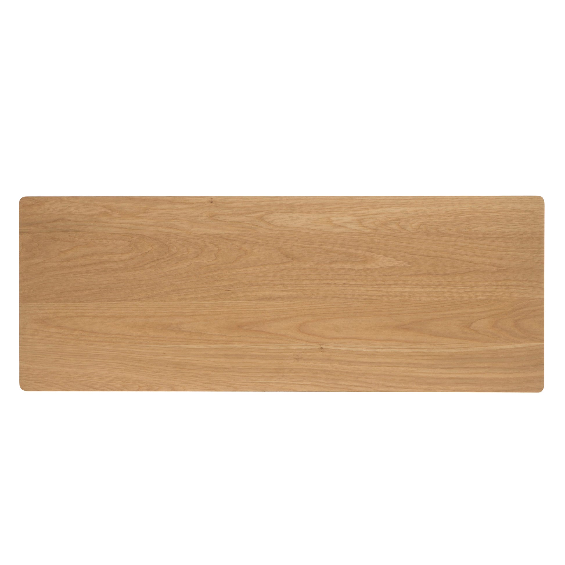 Rectangle oak cutting board with visible wood grain