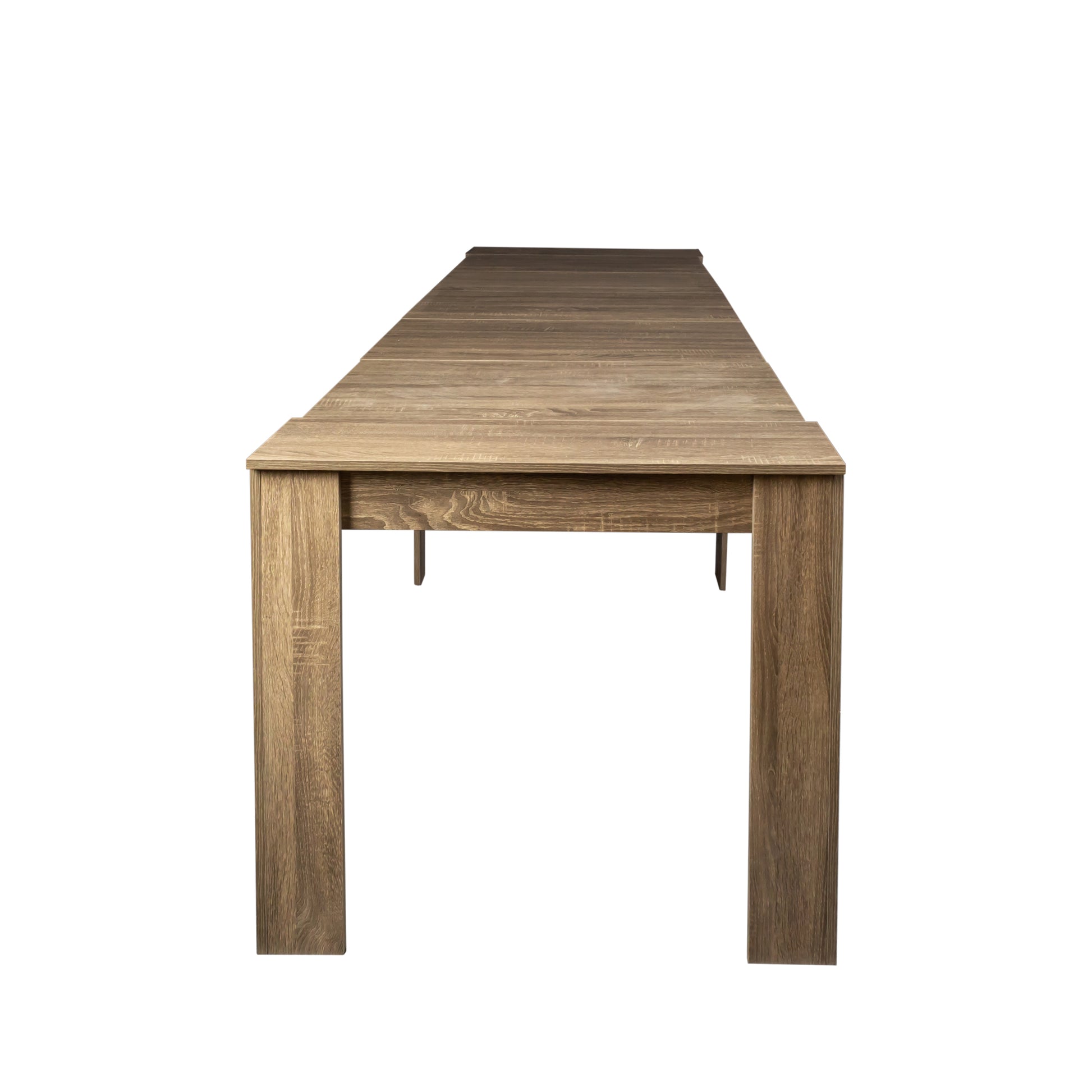 Rustic oak wood dining table