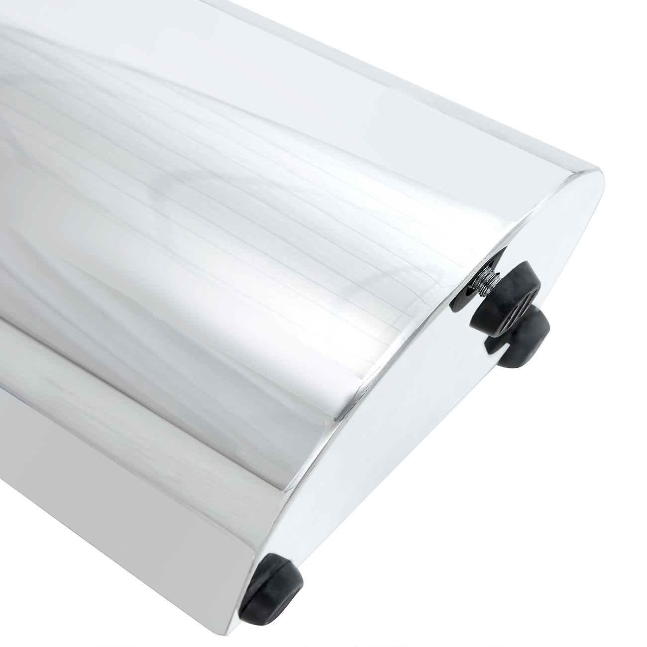 Chrome stand corner with adjustable feet