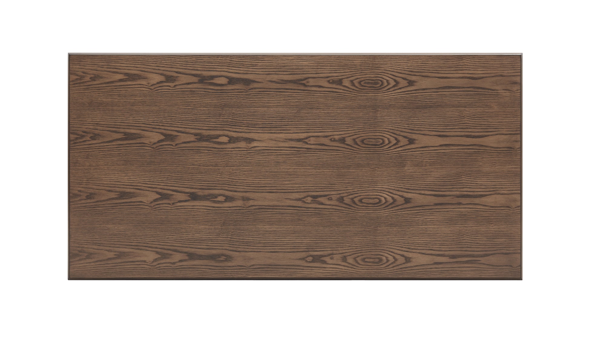 Dark brown wood veneer panel with natural grain pattern