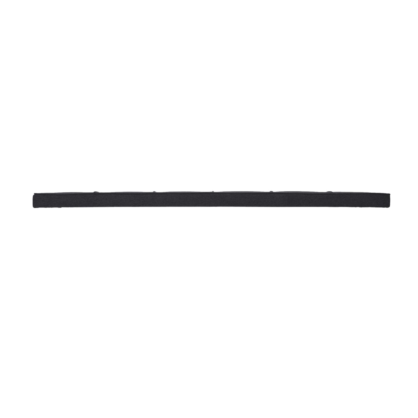 Black fabric headband with small gripping dots on the inside for secure wear