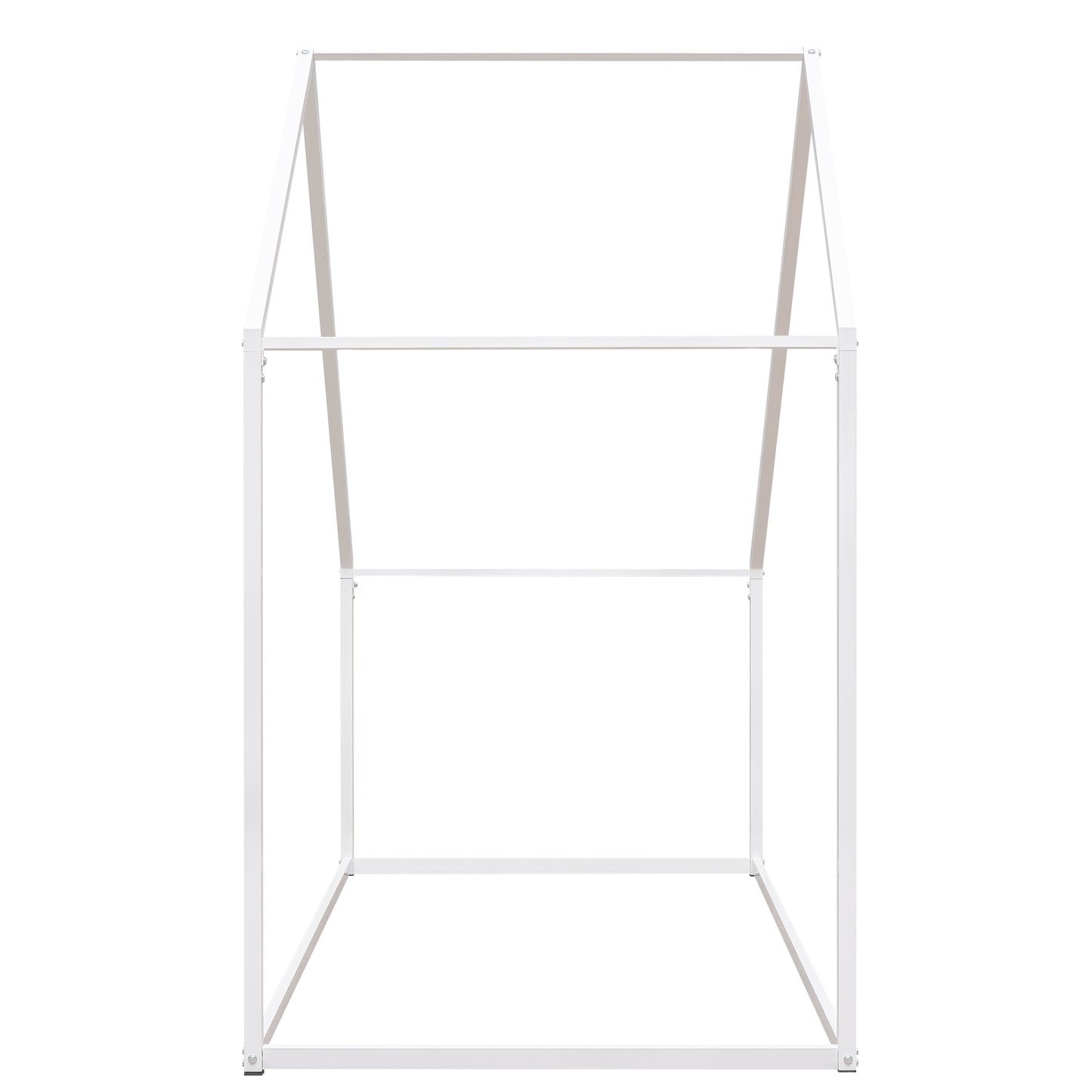 White metal house bed frame for kids