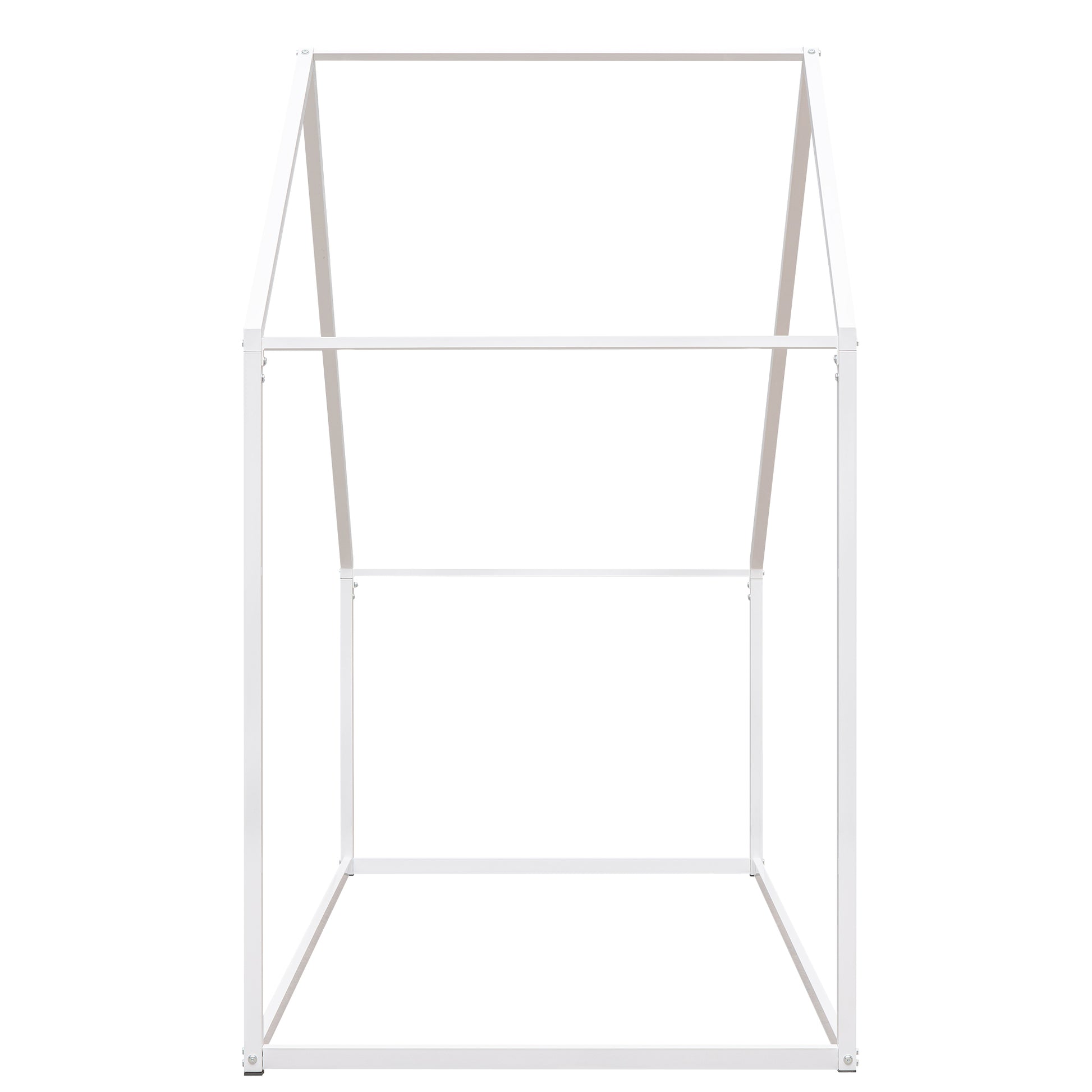 White metal house bed frame for kids