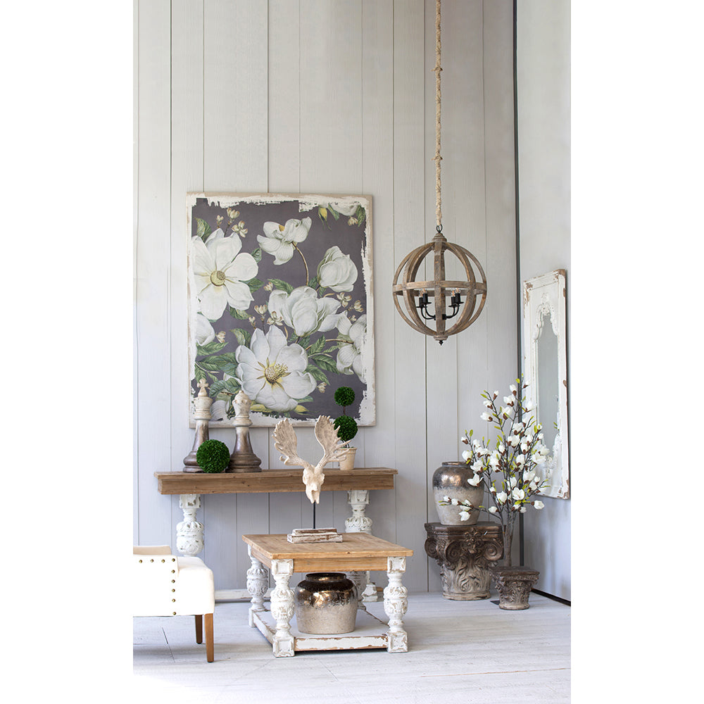 TREATLIFE HOME Stunning Large Botanical Wall Art Prints for Home Decor, 48" x 60" Size, Elegant Magnolia Blooms Design