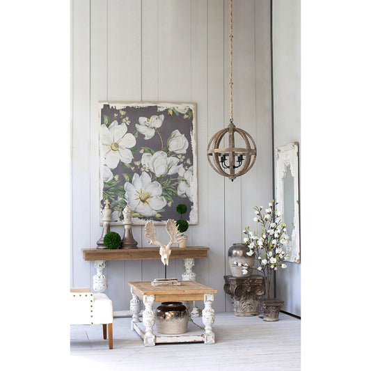 TREATLIFE HOME Stunning Large Botanical Wall Art Prints for Home Decor, 48" x 60" Size, Elegant Magnolia Blooms Design