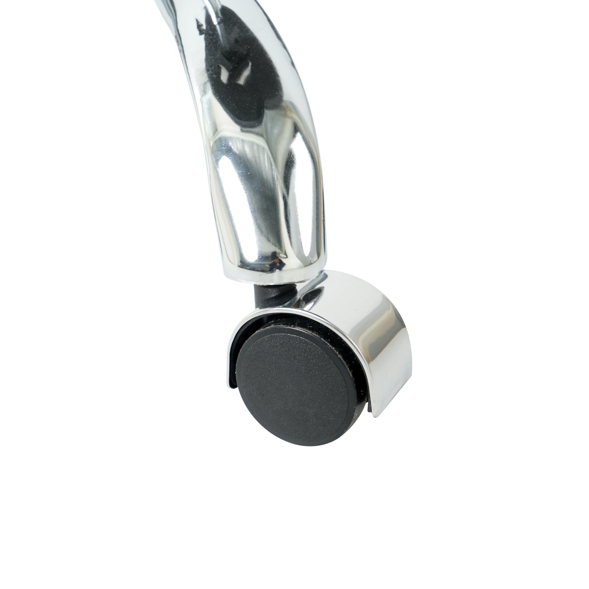 Chrome rolling office chair caster wheel