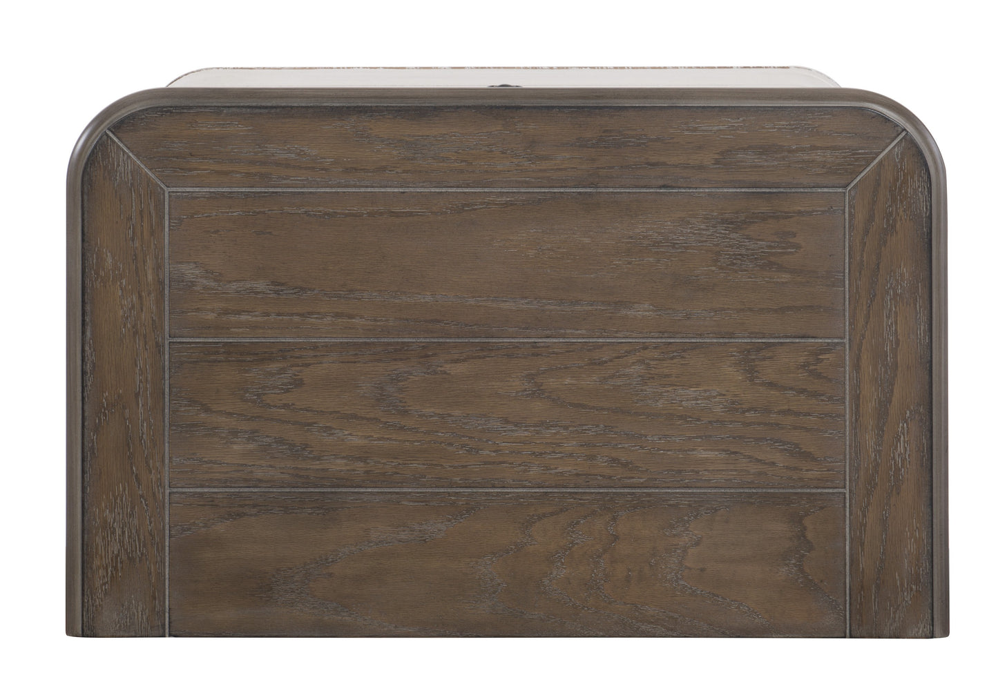 Elegant Traditional Nightstand with Drawers in Antique White and Brown-Gray Finish