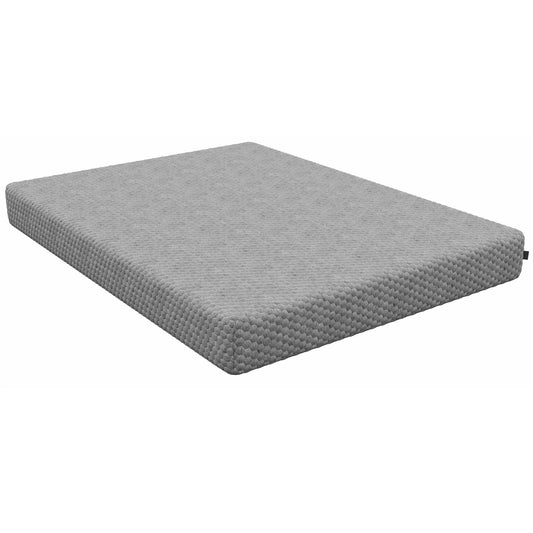 TREATLIFE HOME Twin XL Waterfall-Top 8" Medium Foam Mattress, Comfortable Support, All Foam Design, Grey
