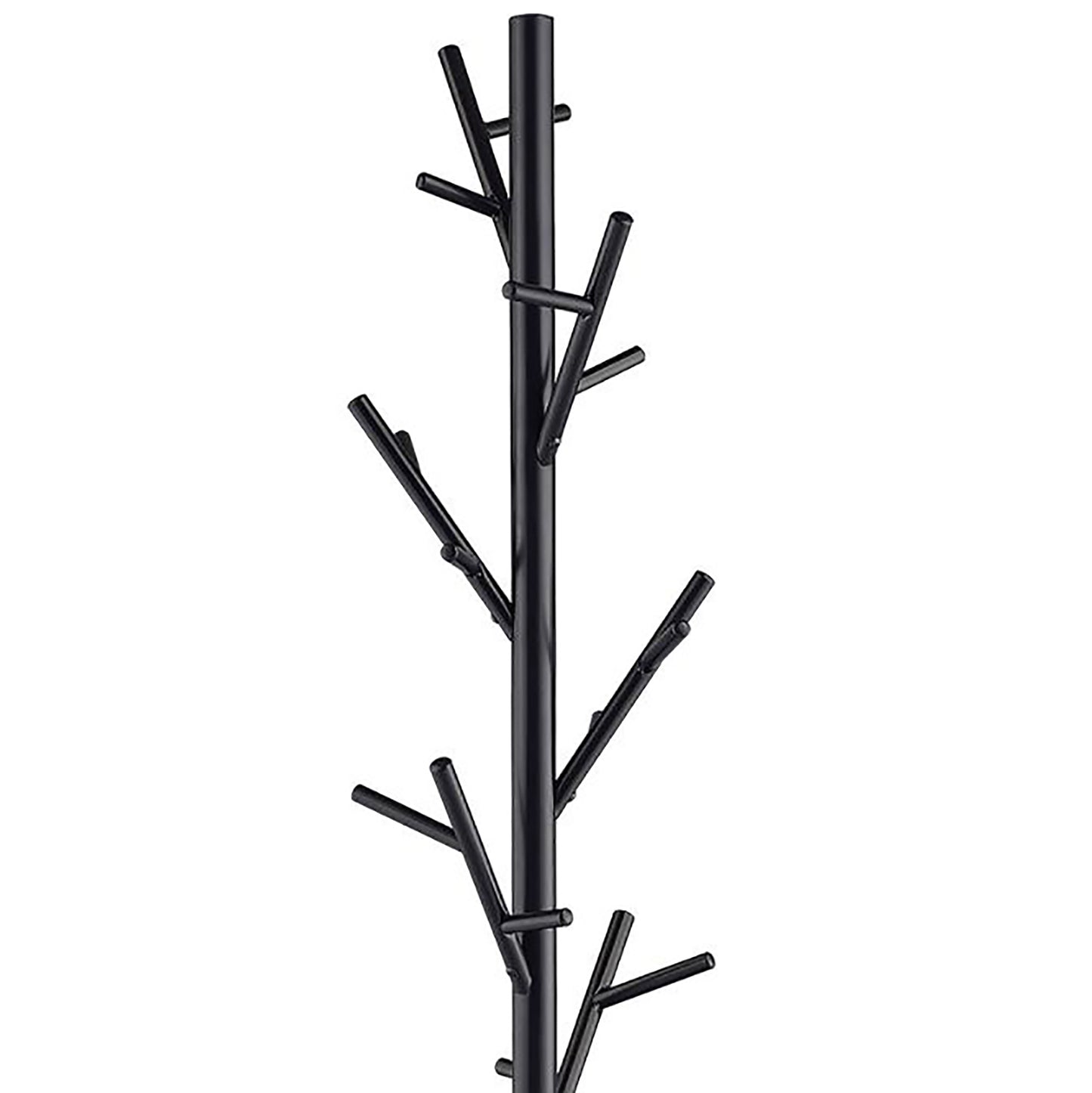 Black metal coat rack with branching arms