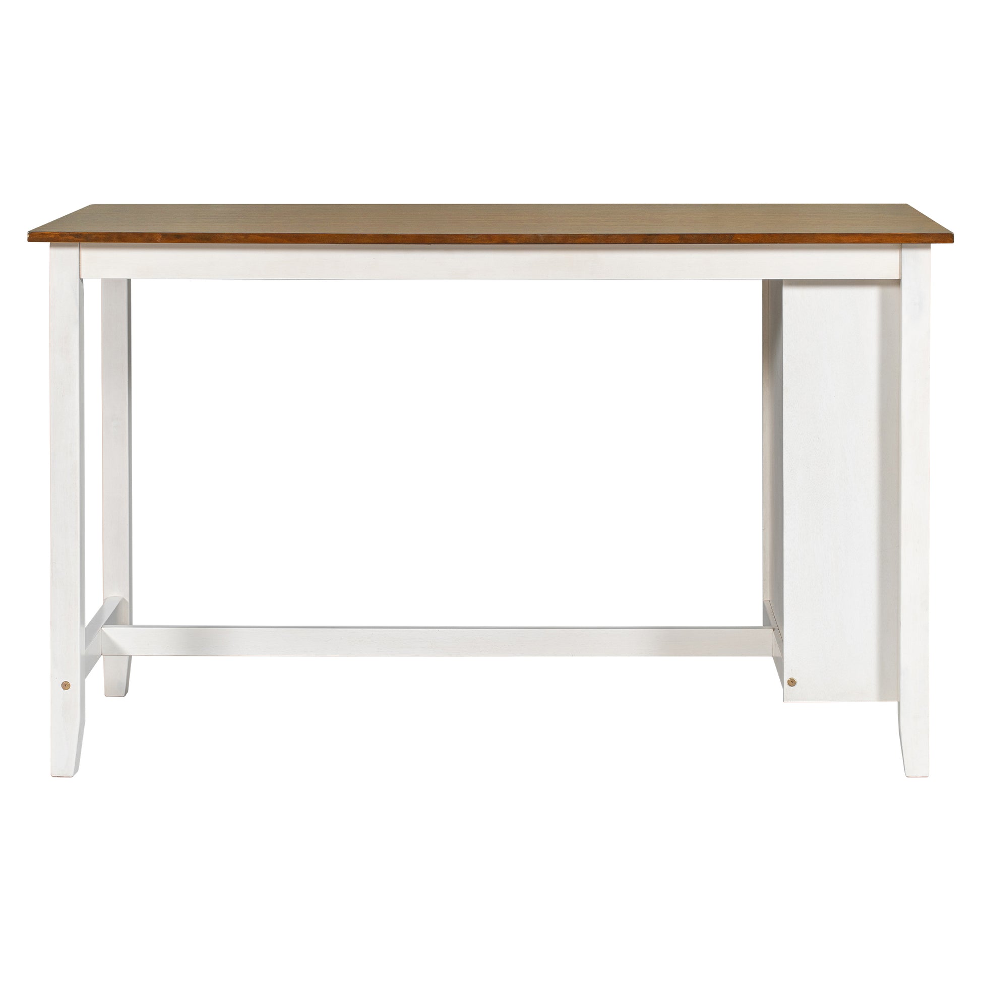 Modern white and wood pub table
