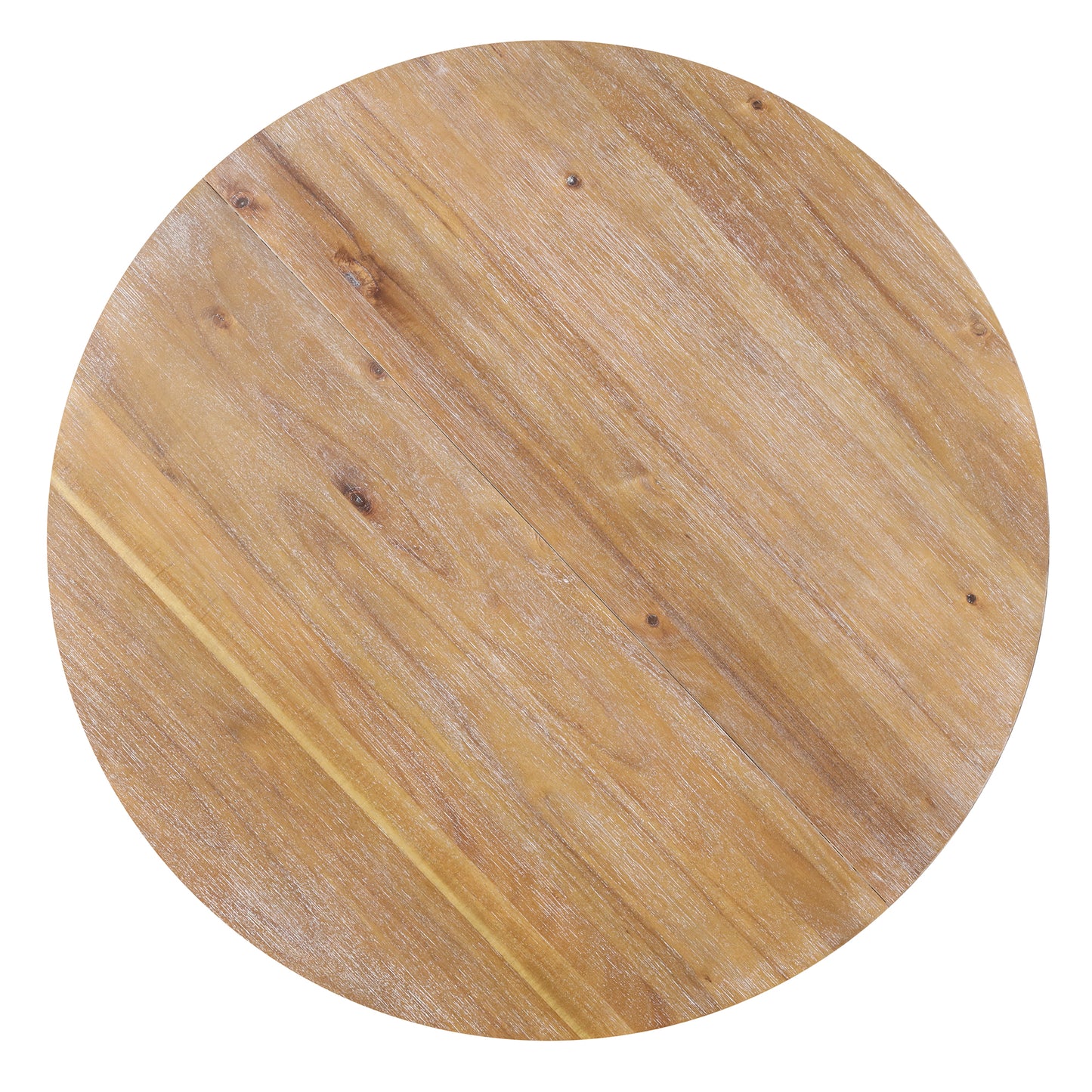 Round acacia wood tabletop