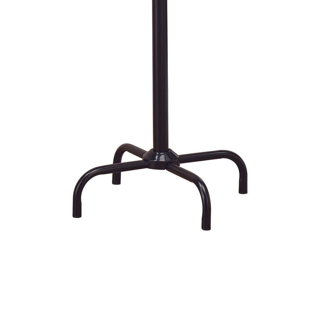 Black metal fourlegged stand base for a floor lamp
