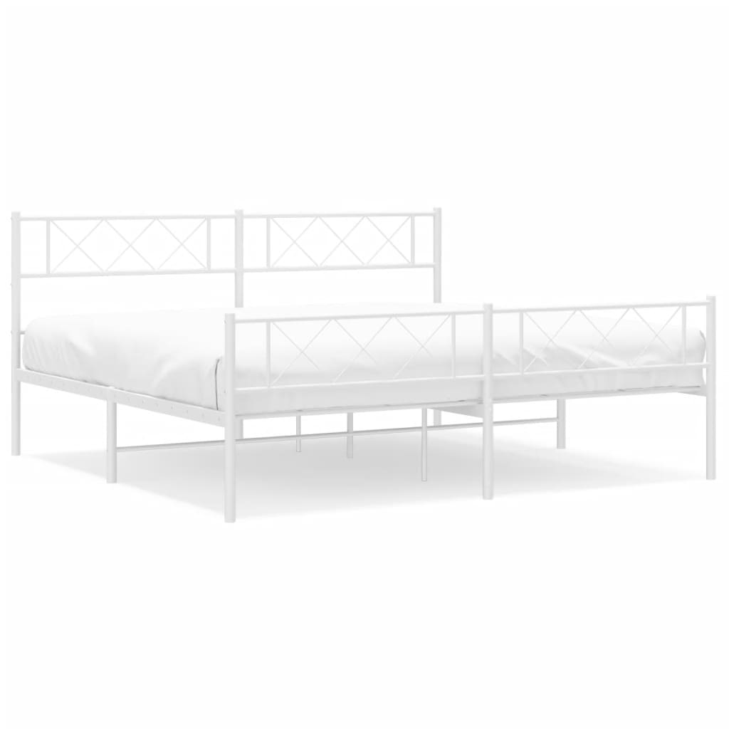 Metal daybed frame with diamond pattern headboard and footboard