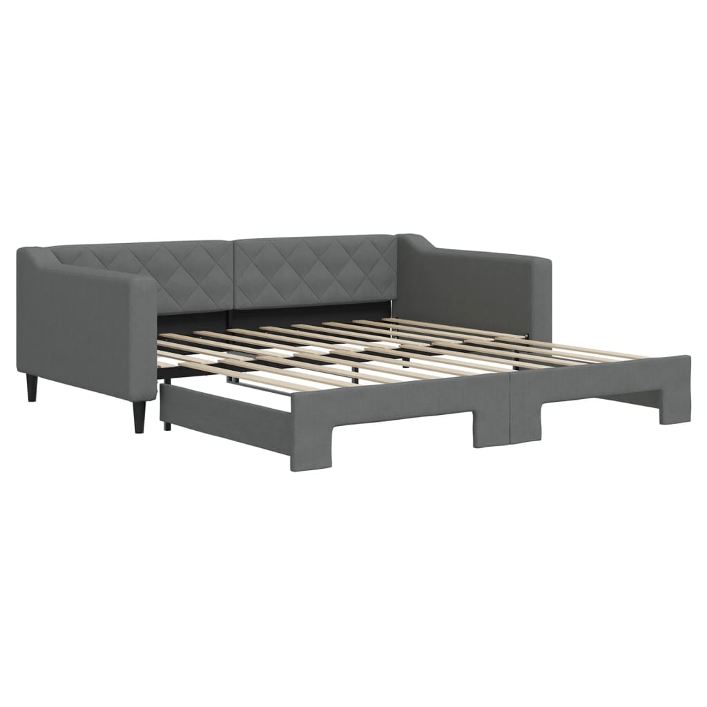 Diagram showing dimensions of a sofa bed  cm wide