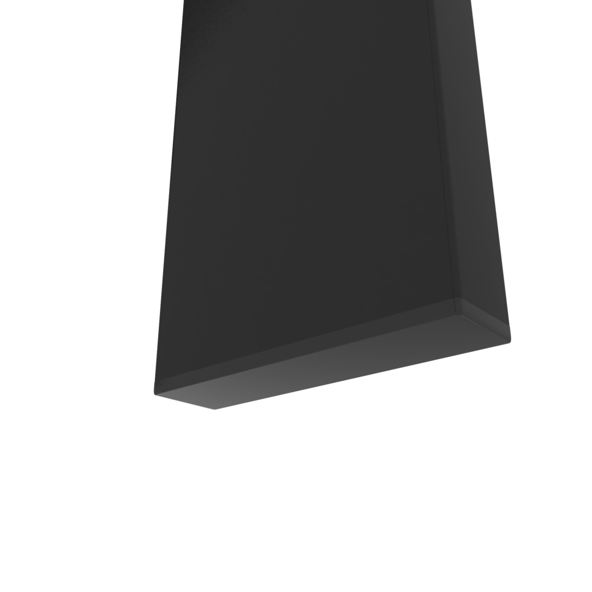 Matte black modern rectangular shelving unit base