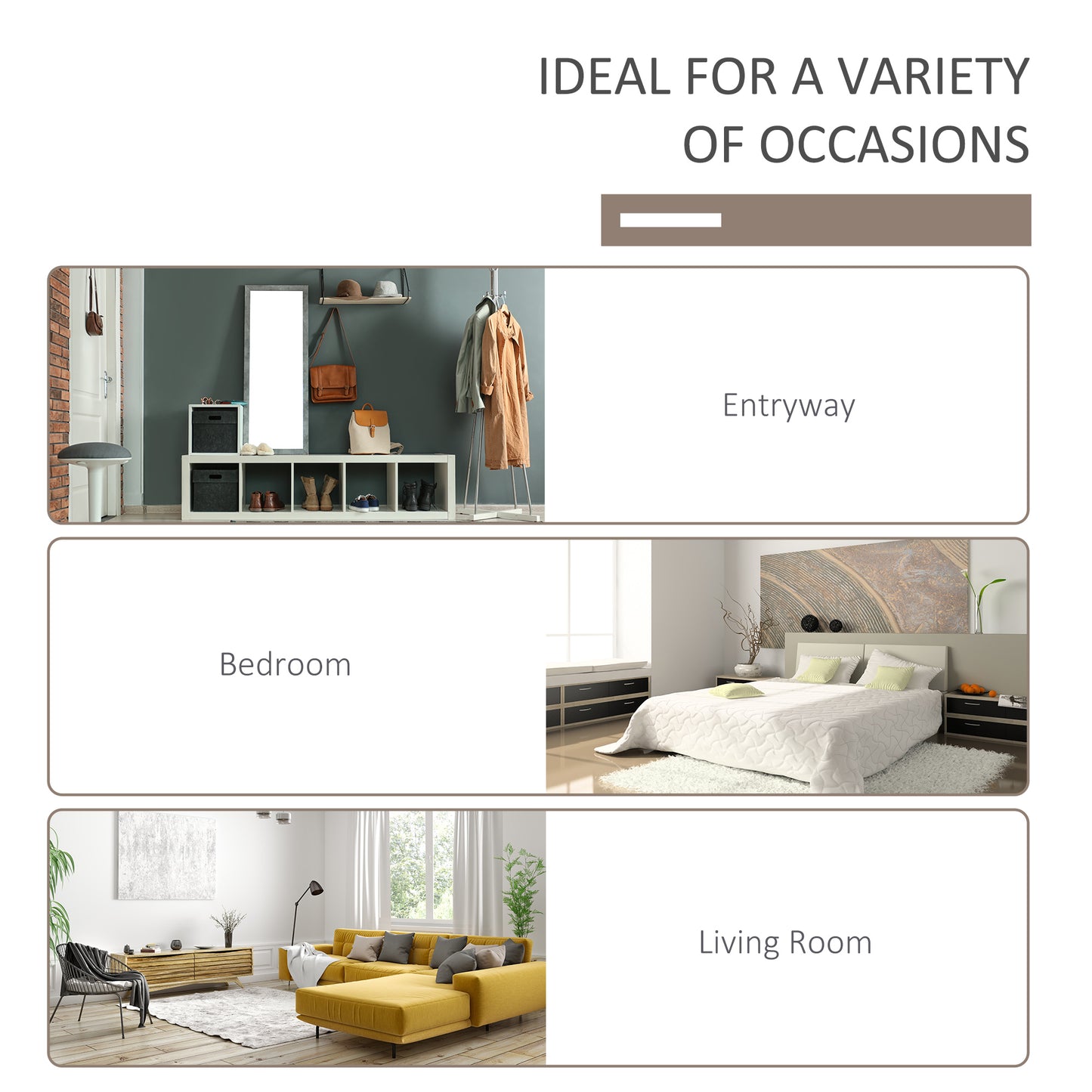 Modern entryway with shoe storage coat rack mirror and bags Ideal for home organization