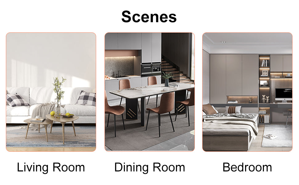 Modern living room with white sectional sofa and two nested coffee tables